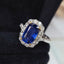 14K GOLD 3.76 CTW NATURAL SAPPHIRE & DIAMOND RING