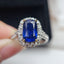 14K GOLD 3.76 CTW NATURAL SAPPHIRE & DIAMOND RING