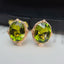14K GOLD 7.6 CT NATURAL TOURMALINE & DIAMOND EARRINGS