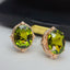 14K GOLD 7.6 CT NATURAL TOURMALINE & DIAMOND EARRINGS