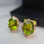 14K GOLD 7.6 CT NATURAL TOURMALINE & DIAMOND EARRINGS