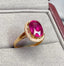 14K GOLD 3.68 CTW NATURAL TOURMALINE & DIAMOND RING