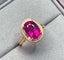 14K GOLD 3.68 CTW NATURAL TOURMALINE & DIAMOND RING