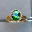 14K GOLD 2.17 CTW NATURAL TOURMALINE & DIAMOND RING