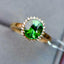 14K GOLD 2.17 CTW NATURAL TOURMALINE & DIAMOND RING