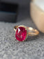 14K GOLD 2.9 CT NATURAL TOURMALINE & DIAMOND RING