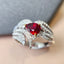14K GOLD 1.66 CTW NATURAL RUBY & DIAMOND RING