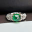 14K GOLD 1.5 CT NATURAL EMERALD & DIAMOND RING