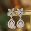 14K GOLD 1.2 CT NATURAL H DIAMOND EARRINGS