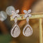 14K GOLD 1.2 CT NATURAL H DIAMOND EARRINGS