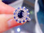 14K GOLD 1.27 CT NATURAL SAPPHIRE & DIAMOND & SAPPHIRE RING