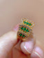 14K GOLD 1.29 CTW NATURAL EMERALD & DIAMOND RING