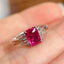 14K GOLD 1.31 CTW NATURAL RUBY & DIAMOND RING