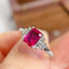 14K GOLD 1.31 CTW NATURAL RUBY & DIAMOND RING