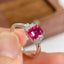 14K GOLD 1.31 CTW NATURAL RUBY & DIAMOND RING