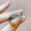 14K GOLD 1.64 CTW NATURAL EMERALD & DIAMOND RING