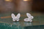 14K GOLD 0.22 CT NATURAL H DIAMOND & BUTTERFLY EARRINGS