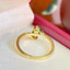 14K GOLD 0.68 CTW NATURAL EMERALD & DIAMOND RING