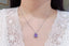 14K GOLD 2.43 CTW NATURAL SAPPHIRE & DIAMOND NECKLACE