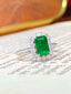 14K GOLD 2.08 CTW NATURAL EMERALD & DIAMOND RING