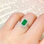 14K GOLD 2.08 CTW NATURAL EMERALD & DIAMOND RING