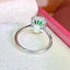 14K GOLD 2.08 CTW NATURAL EMERALD & DIAMOND RING