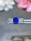 14K GOLD 1.53 CTW NATURAL SAPPHIRE & DIAMOND RING