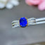 14K GOLD 1.53 CTW NATURAL SAPPHIRE & DIAMOND RING