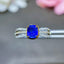 14K GOLD 1.53 CTW NATURAL SAPPHIRE & DIAMOND RING