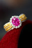 14K GOLD 1.46 CTW NATURAL RUBY & DIAMOND RING
