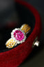 14K GOLD 1.46 CTW NATURAL RUBY & DIAMOND RING