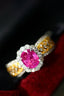 14K GOLD 1.46 CTW NATURAL RUBY & DIAMOND RING