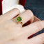 14K GOLD 1.62 CTW NATURAL TOURMALINE & SAPPHIRE RING