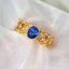 14K GOLD 0.81 CTW NATURAL SAPPHIRE & DIAMOND RING