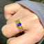14K GOLD 0.81 CTW NATURAL SAPPHIRE & DIAMOND RING