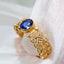 14K GOLD 0.81 CTW NATURAL SAPPHIRE & DIAMOND RING