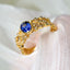 14K GOLD 0.81 CTW NATURAL SAPPHIRE & DIAMOND RING