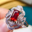 14K GOLD 1.47 CTW NATURAL RUBY & DIAMOND RING