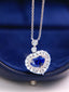 14K GOLD 2.14 CTW NATURAL SAPPHIRE & DIAMOND NECKLACE