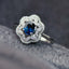 14K GOLD 0.73 CTW NATURAL SAPPHIRE & DIAMOND RING