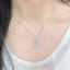 14K GOLD 1 CT NATURAL H DIAMOND NECKLACE