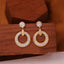 14K GOLD 0.6 CT NATURAL H DIAMOND EARRINGS