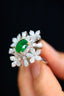 14K GOLD 1.96 CTW NATURAL EMERALD & DIAMOND RING