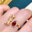14K GOLD 1.8 CTW NATURAL RUBY & DIAMOND RING