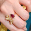 14K GOLD 1.8 CTW NATURAL RUBY & DIAMOND RING