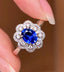 14K GOLD 1.69 CTW NATURAL SAPPHIRE & DIAMOND RING