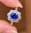 14K GOLD 1.69 CTW NATURAL SAPPHIRE & DIAMOND RING