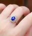 14K GOLD 1.69 CTW NATURAL SAPPHIRE & DIAMOND RING