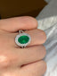 14K GOLD 2.73 CTW NATURAL EMERALD & DIAMOND RING