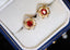 14K GOLD 0.62 CTW NATURAL RUBY & DIAMOND EARRINGS
